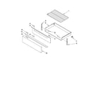 Whirlpool WFE366LVQ0 drawer & broiler parts diagram