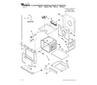 Whirlpool RBD305PVB00 lower oven parts diagram