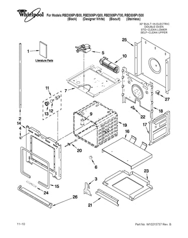 Lower oven parts
