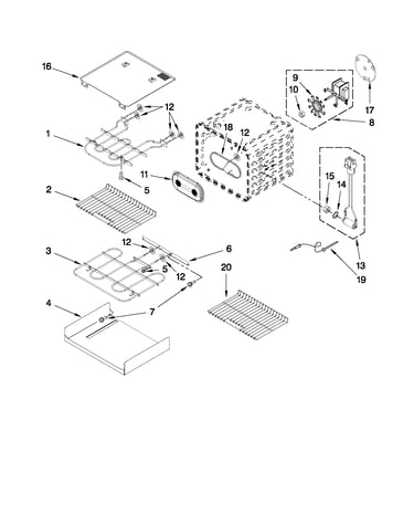 Internal oven parts