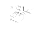 Whirlpool GMH3204XVB0 cabinet and installation parts diagram