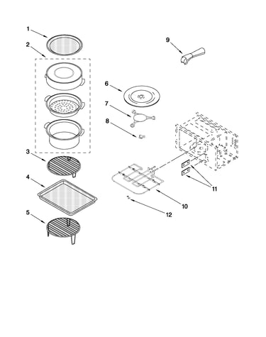 Internal microwave parts