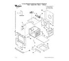 Whirlpool RBD305PVB02 lower oven parts diagram