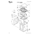 Whirlpool WTW7990XG0 top and cabinet parts diagram