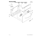 KitchenAid KUDD03DTBL3 front panel parts diagram