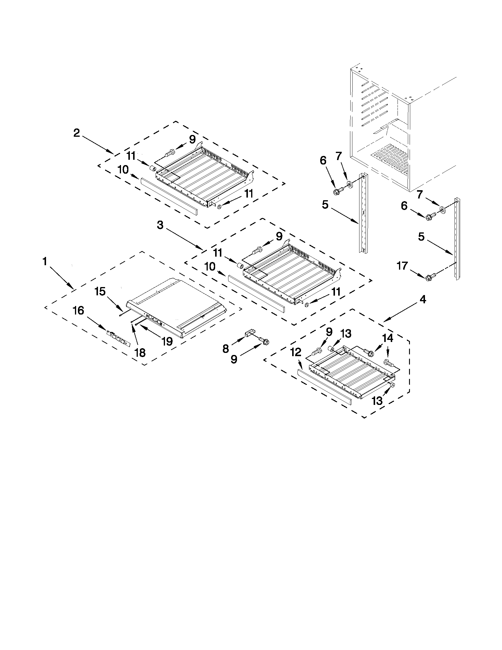 Shelf parts