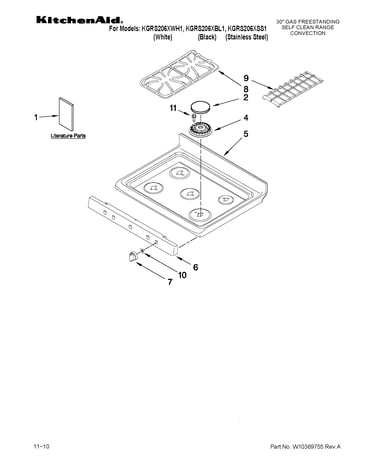 Cooktop parts