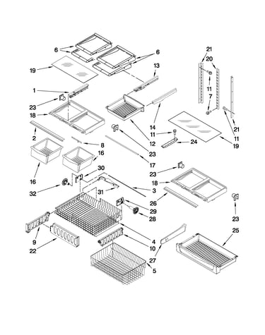 Shelf parts