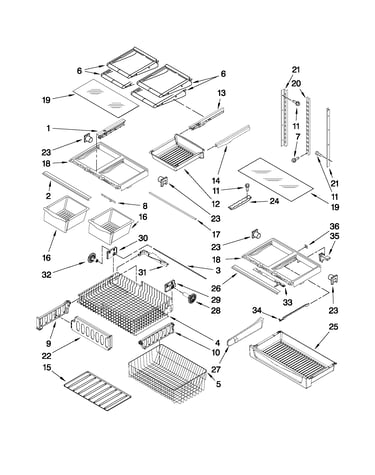 Shelf parts