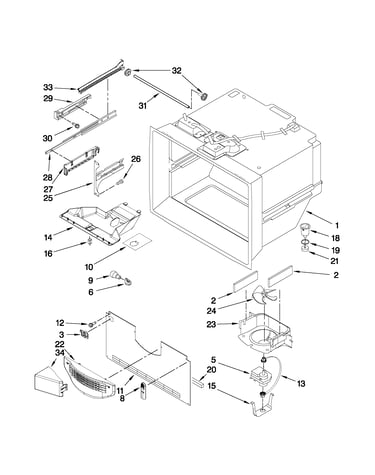 Freezer liner parts