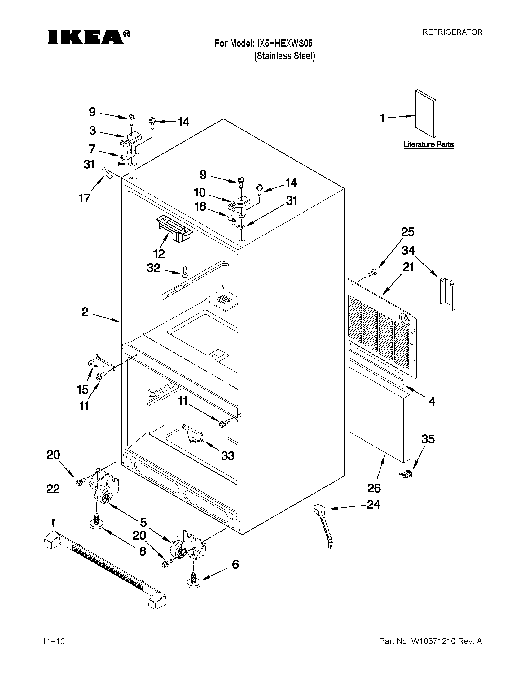 CABINET PARTS