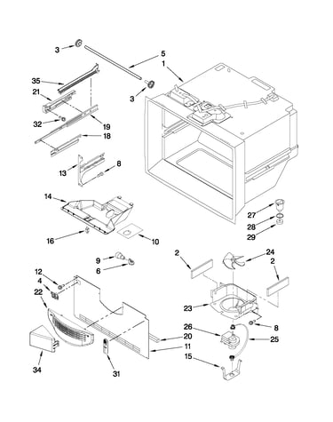 Freezer liner parts