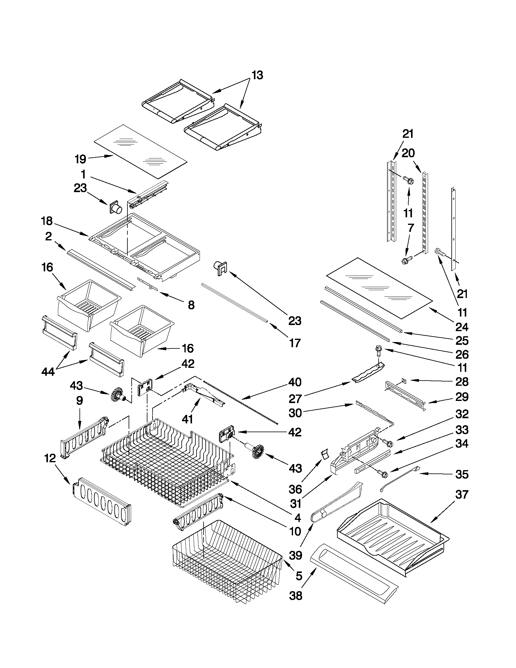 Shelf parts