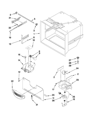 Freezer liner parts