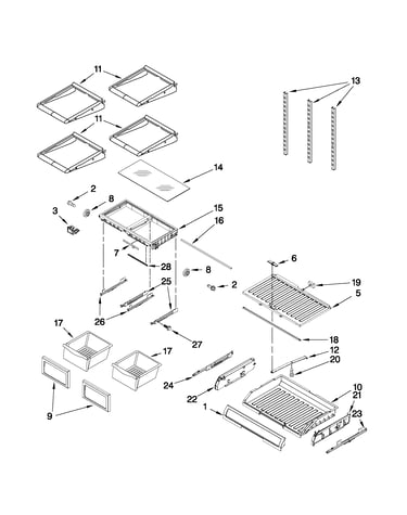 Shelf parts