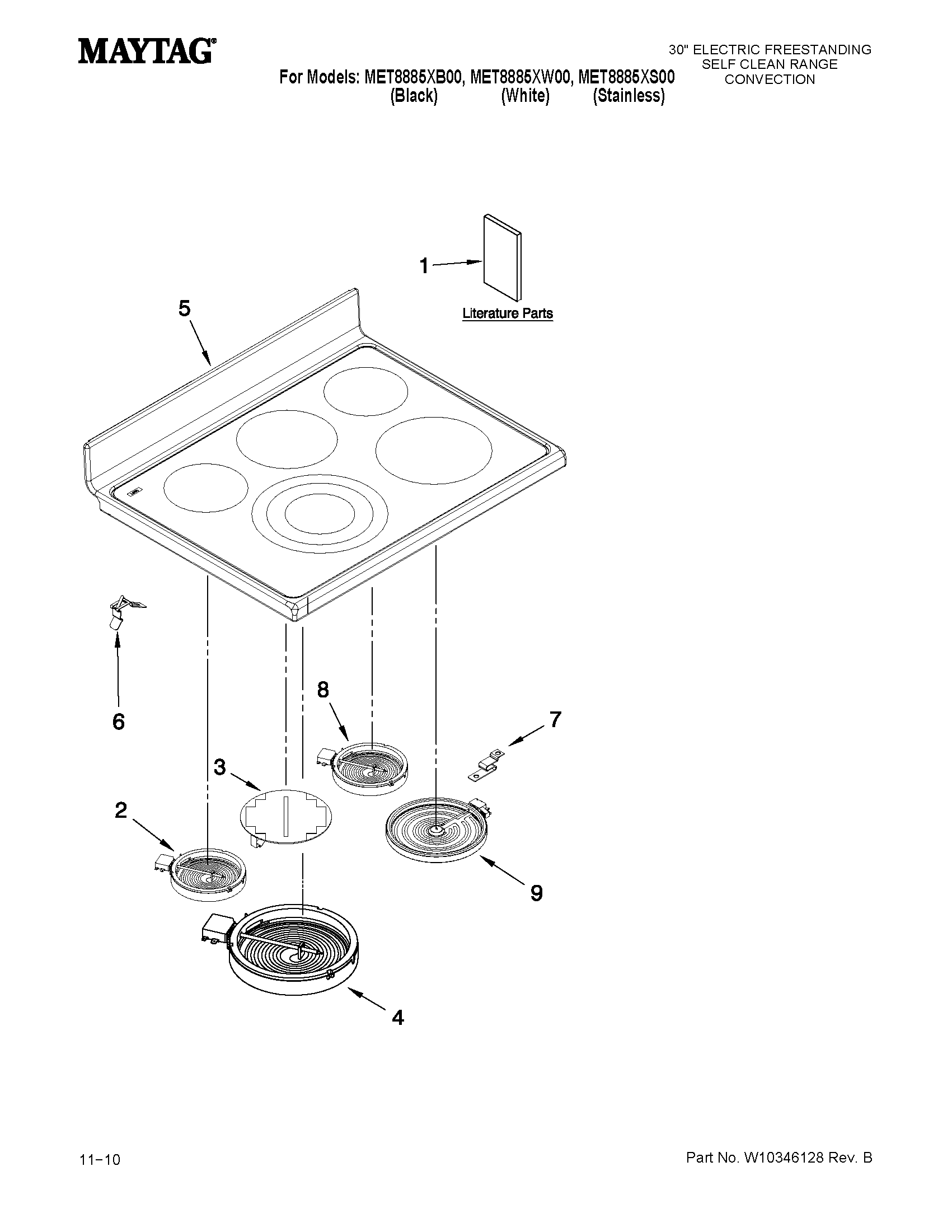 COOKTOP PARTS