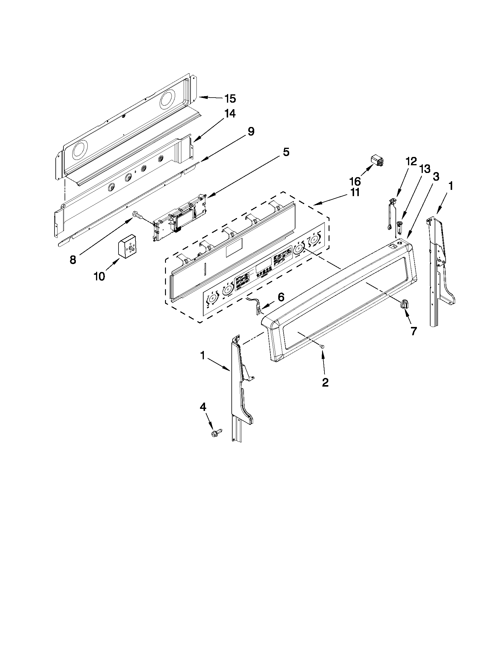 Control panel parts