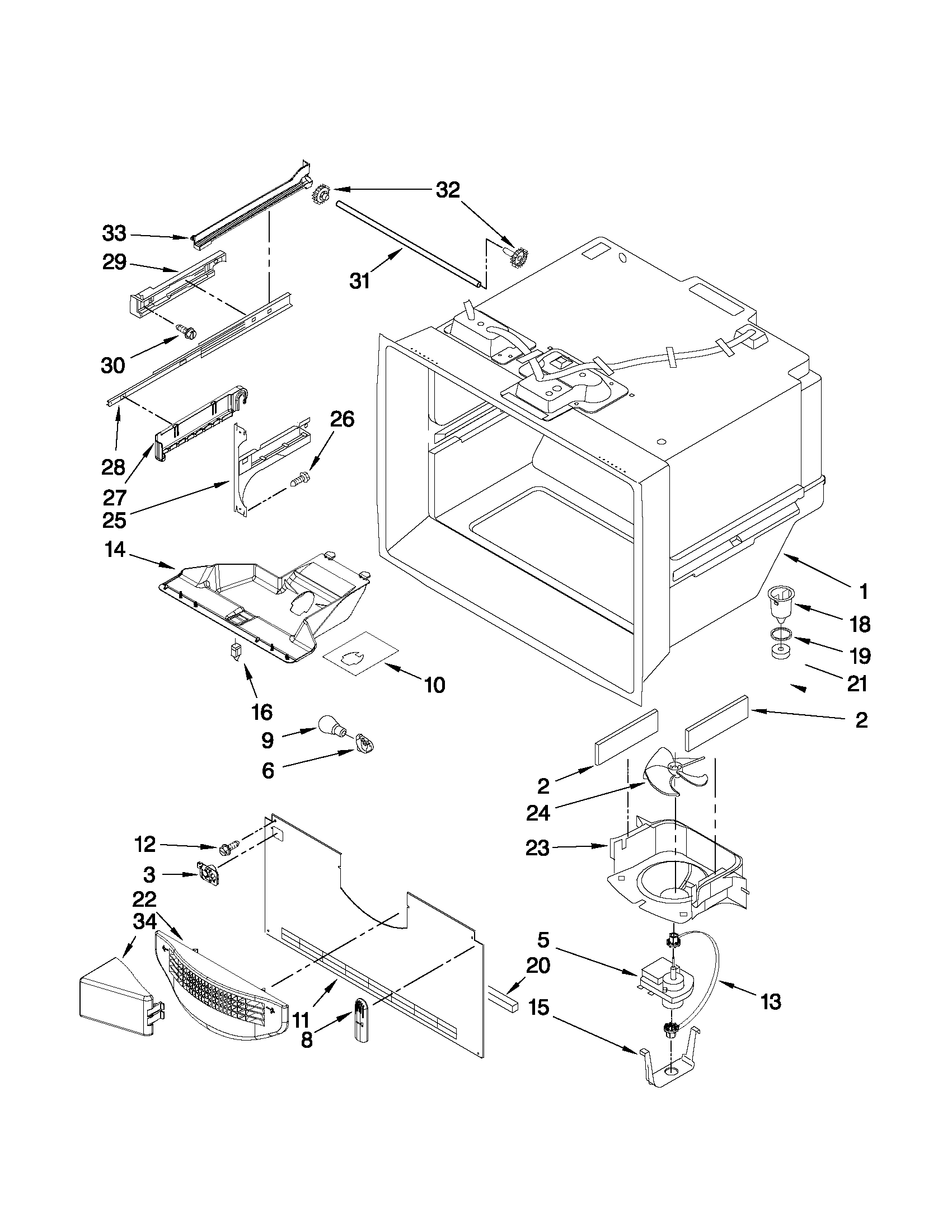 FREEZER LINER PARTS