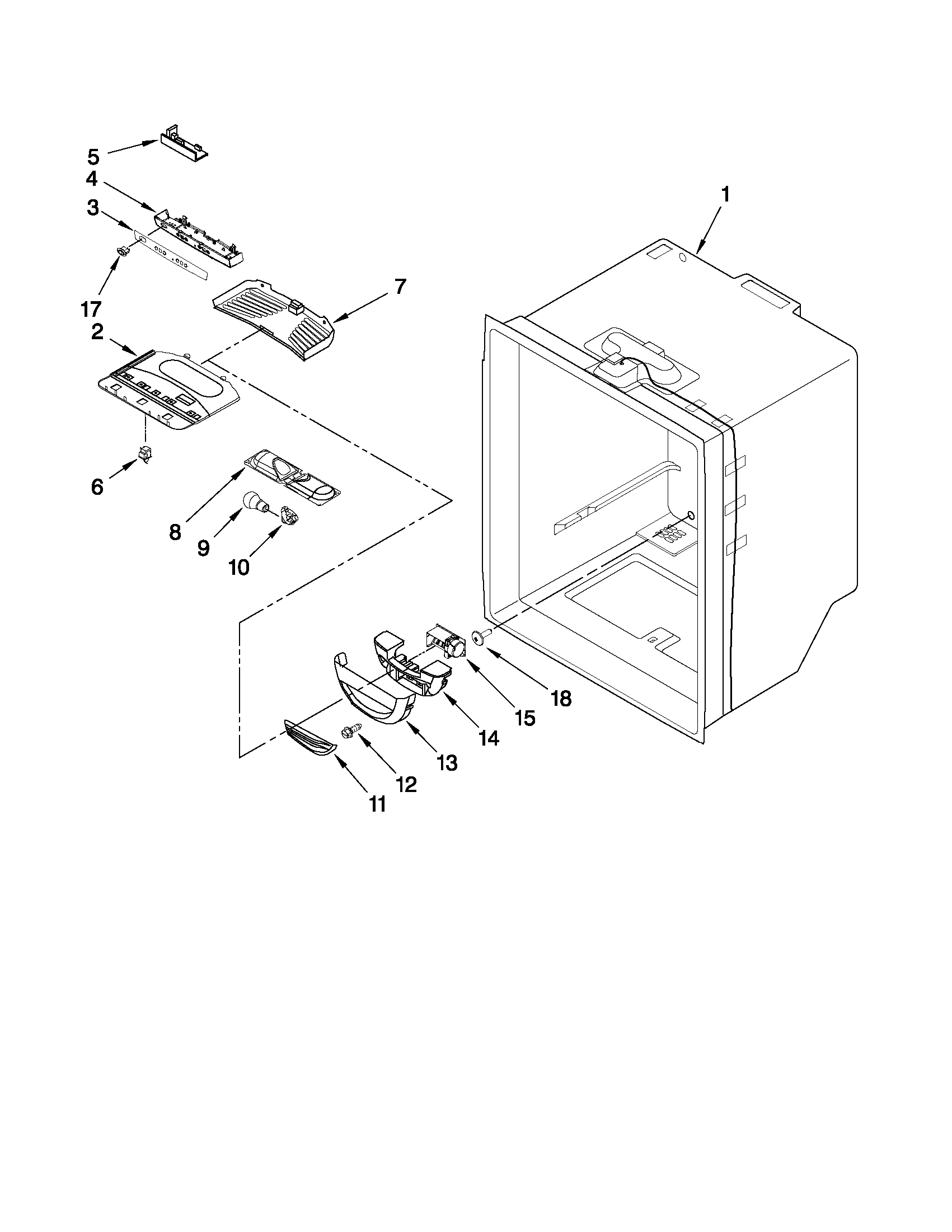 REFRIGERATOR LINER PARTS