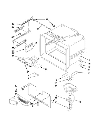 Freezer liner parts