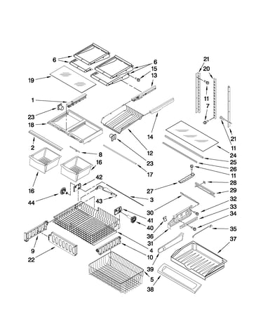 Shelf parts