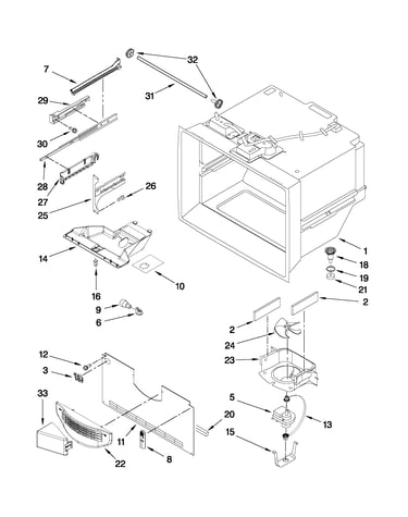 Freezer liner parts