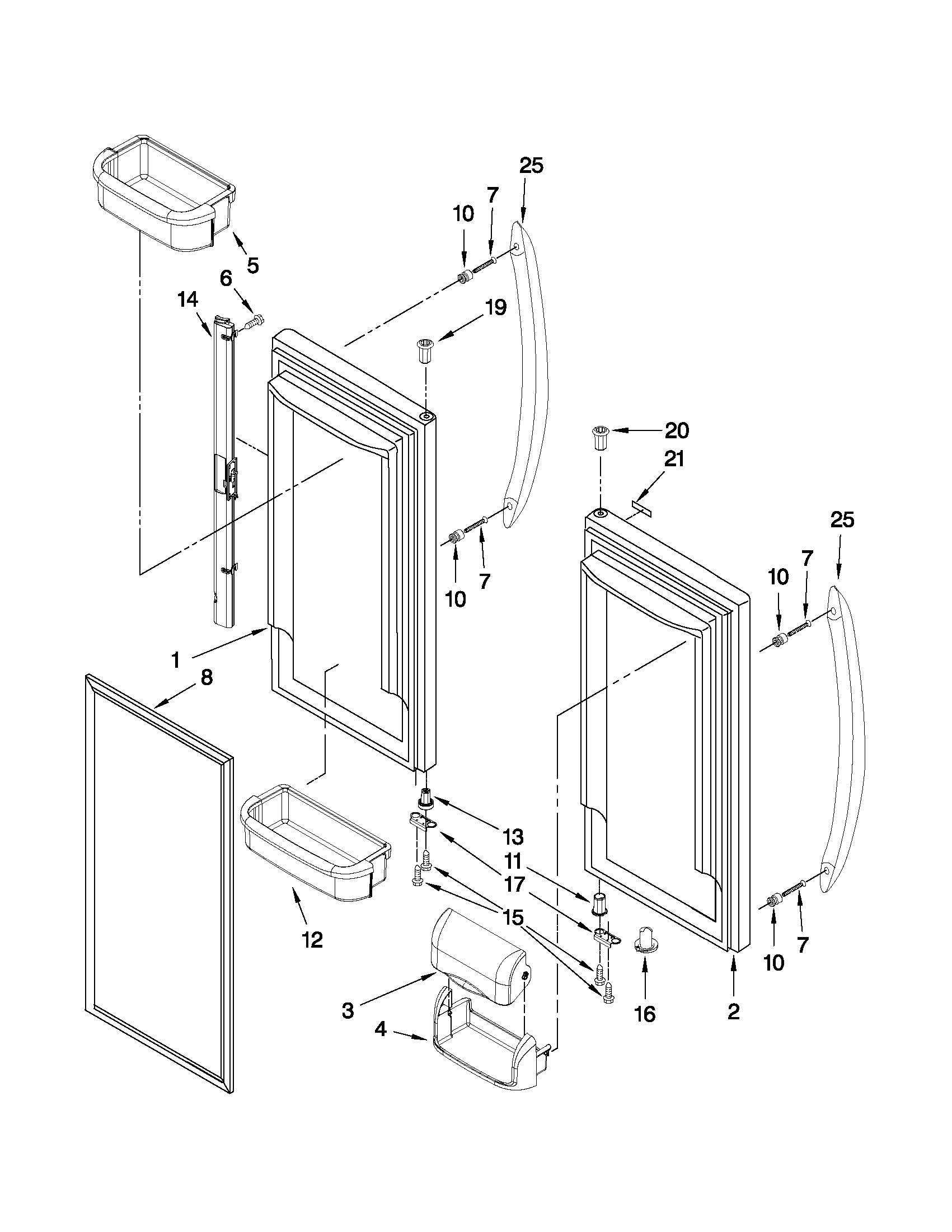 REFRIGERATOR DOOR PARTS