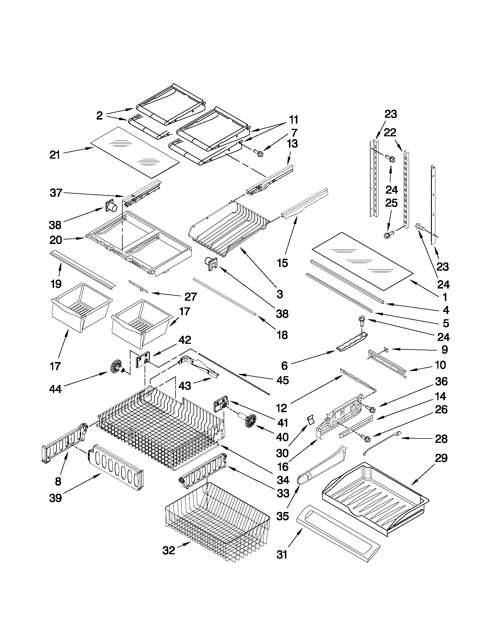 Shelf parts