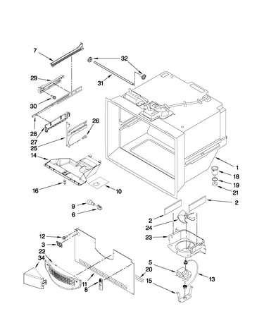 Freezer liner parts