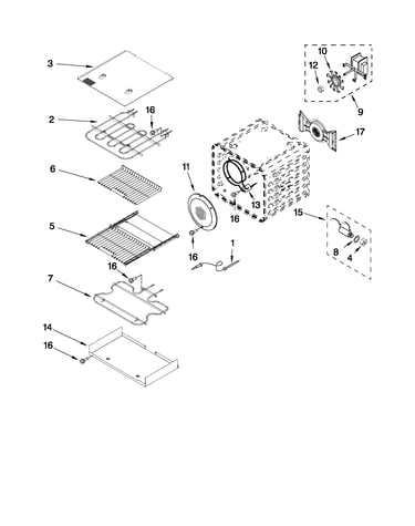 Internal oven parts