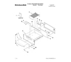 KitchenAid KEWS175SPA03 control, door and drawer parts diagram