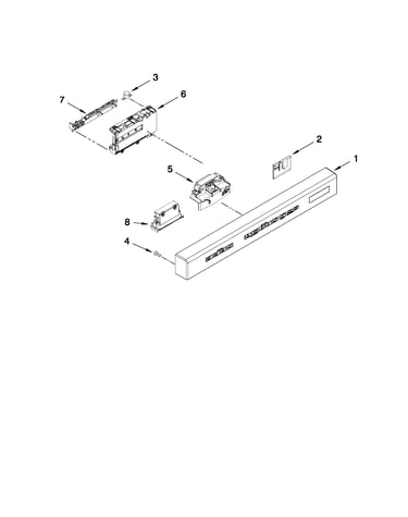 Control panel and latch parts