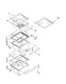 Refrigerator shelf parts