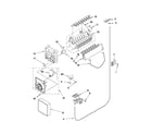 Whirlpool ED2CHQXVQ02 icemaker parts diagram