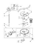 Pump, washarm and motor parts