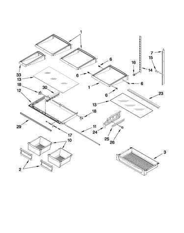 Shelf parts