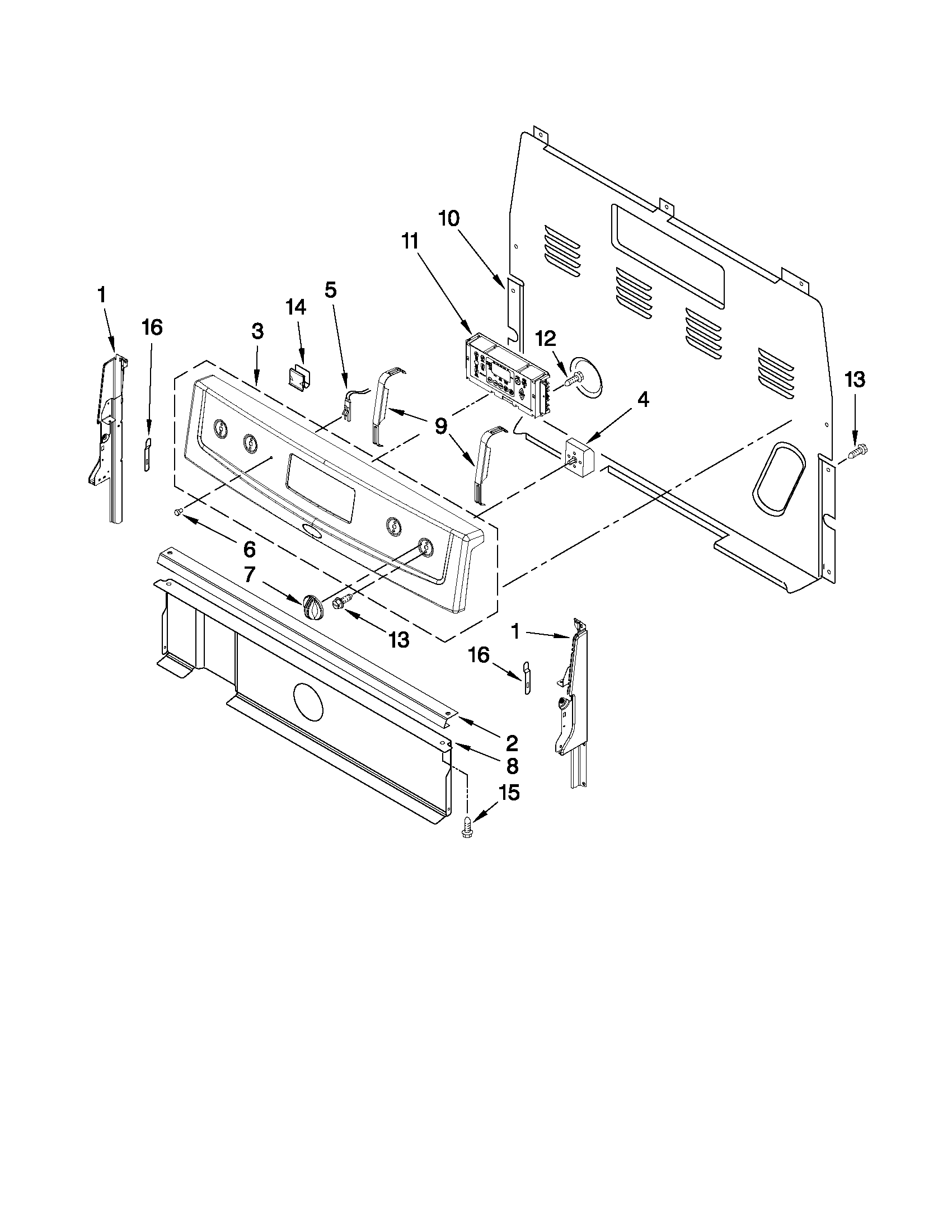 Control panel parts