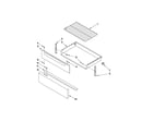 Amana AER5830VAS0 drawer & broiler parts diagram
