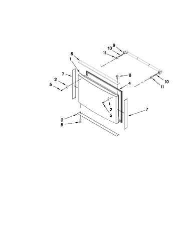Freezer door parts