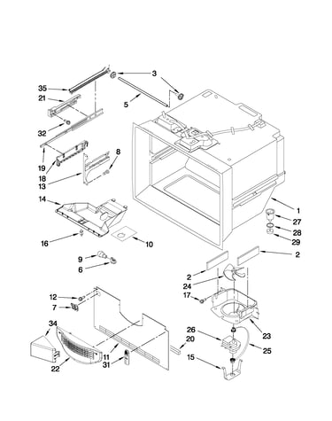 Freezer liner parts
