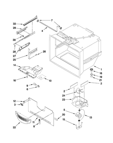 Freezer liner parts