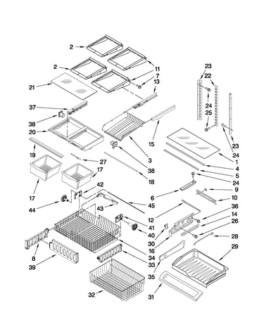 Shelf parts