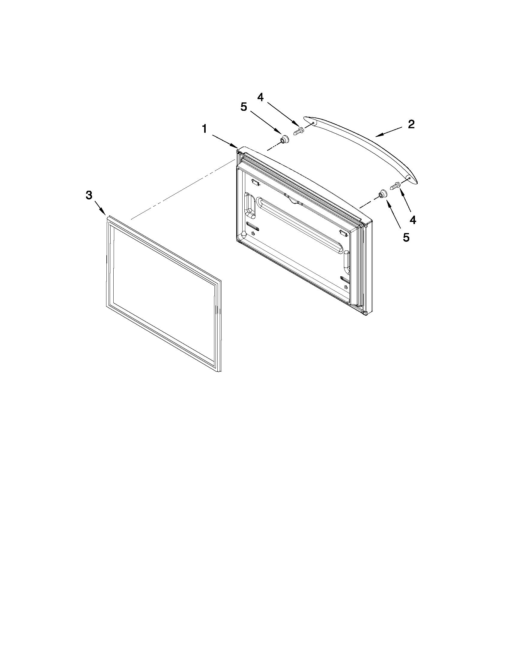 Freezer door parts