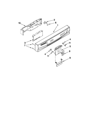 Control panel and latch parts