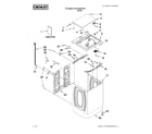 Crosley CAW12444XW0 top and cabinet parts diagram