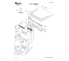 Whirlpool 7MWGD9150XW1 top and console parts diagram