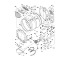 Whirlpool 7MWGD9150XW1 bulkhead parts diagram