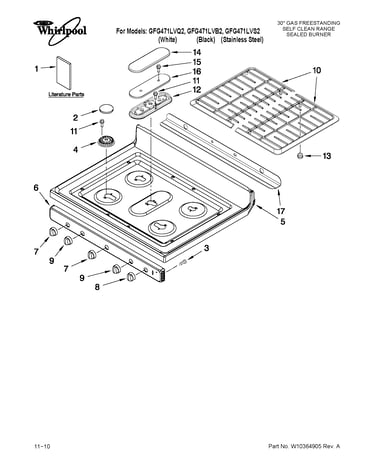 Cooktop parts