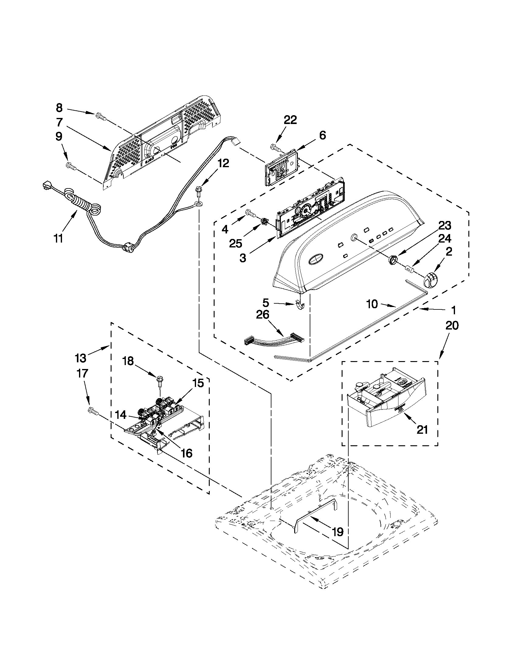 CONSOLE AND DISPENSER PARTS