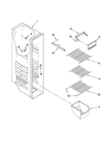 Freezer liner parts